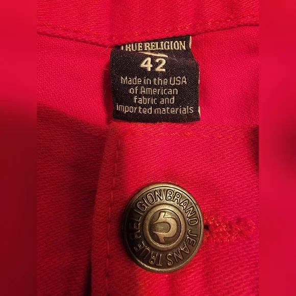 TRUE RELIGION NWOT Men's Jeans, RICKY Relaxed Straight  Size, 42 NWOT - Picture 4 of 6